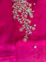 Pink Embroidered Kurta Pant Set - Image 2